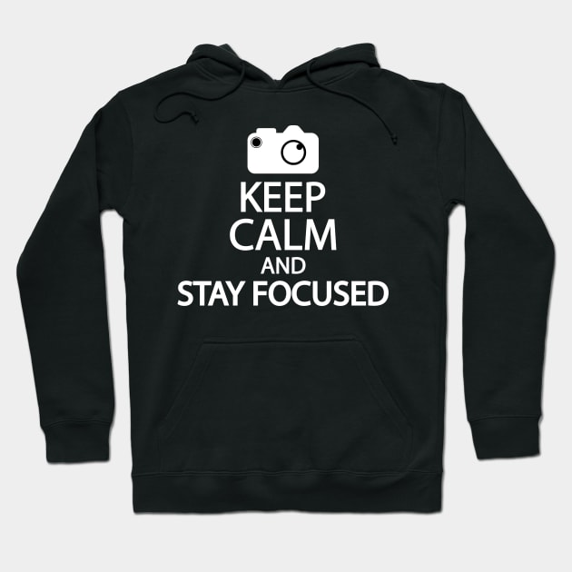 Keep calm and stay focused Hoodie by Geometric Designs